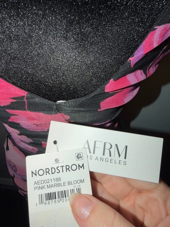 AFRM Los Angeles Pink Marble Bloom Maxi - Picture 6 of 7